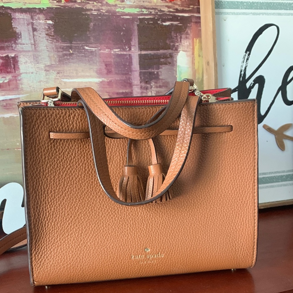 Kate Spade Tan Leather Satchel